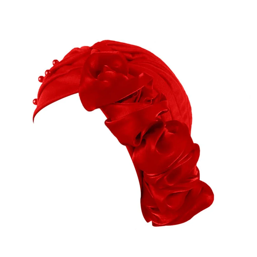 

Модные жемчужные бусины, цветочный тюрбан, индийская шляпа, женская химиотерапия, платок, мусульманский хиджаб, исламский головной убор, тюрбан от выпадения волос, шляпа