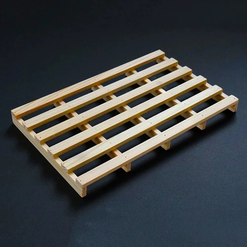 Wooden Pallet Freight Wooden Frame for Tamiya 1/14 RC Truck 1:14 RC Excavator Upgrade Accessories