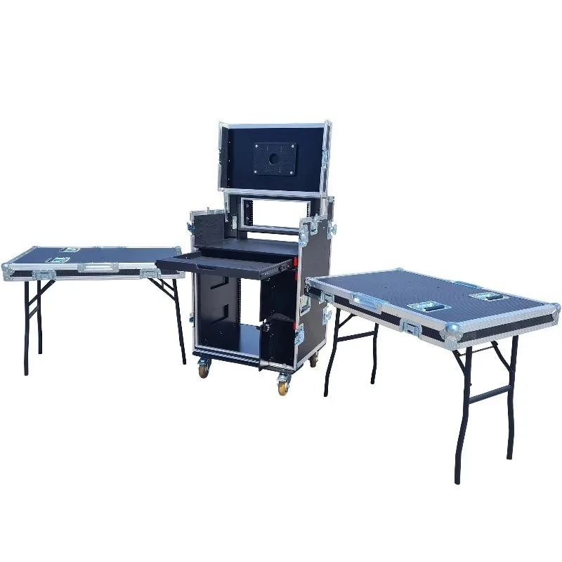 Custom Outdoor Mobile Broadcasting Streaming Recording Studio Workstation Case