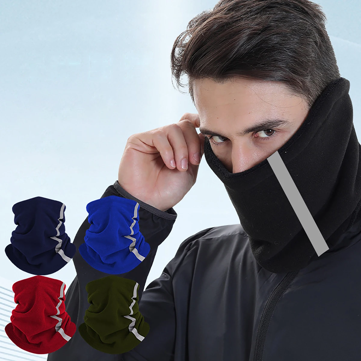 Winter Reflective Neck Warmer - Men'S Fashion With Hat recension och pris