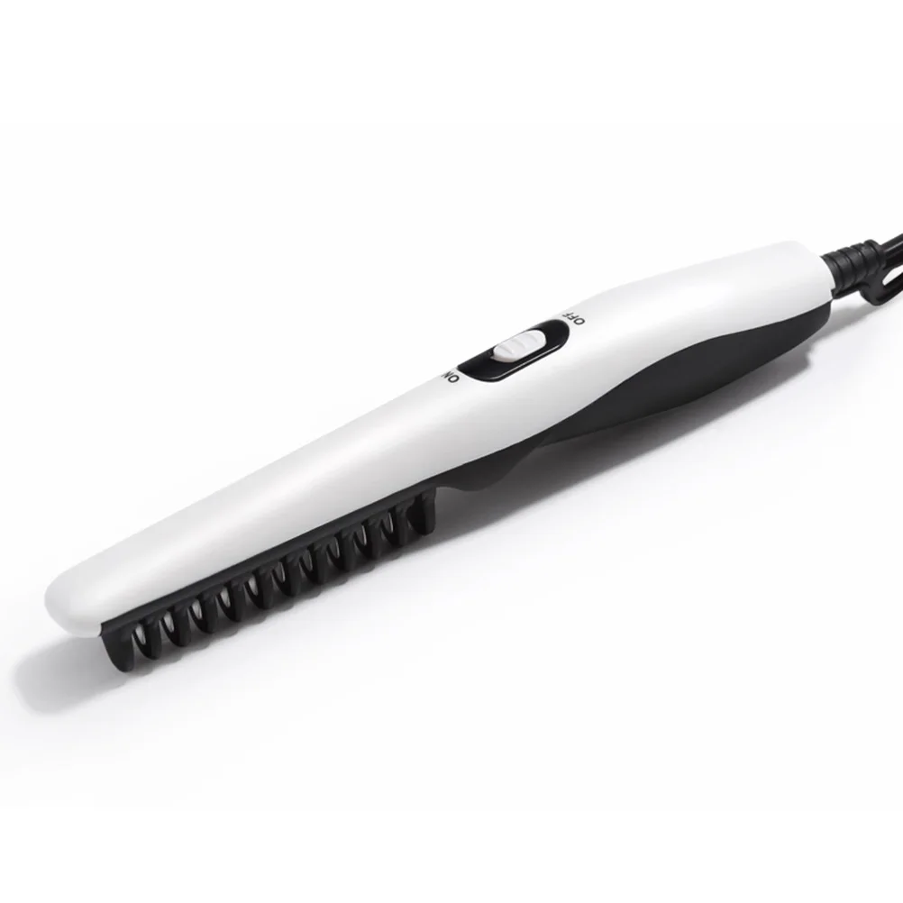 

Electric Beard Comb Hair Straightening Comb Portable Straightener for Men Women Heat Anti Frizz Split End Styling Safe