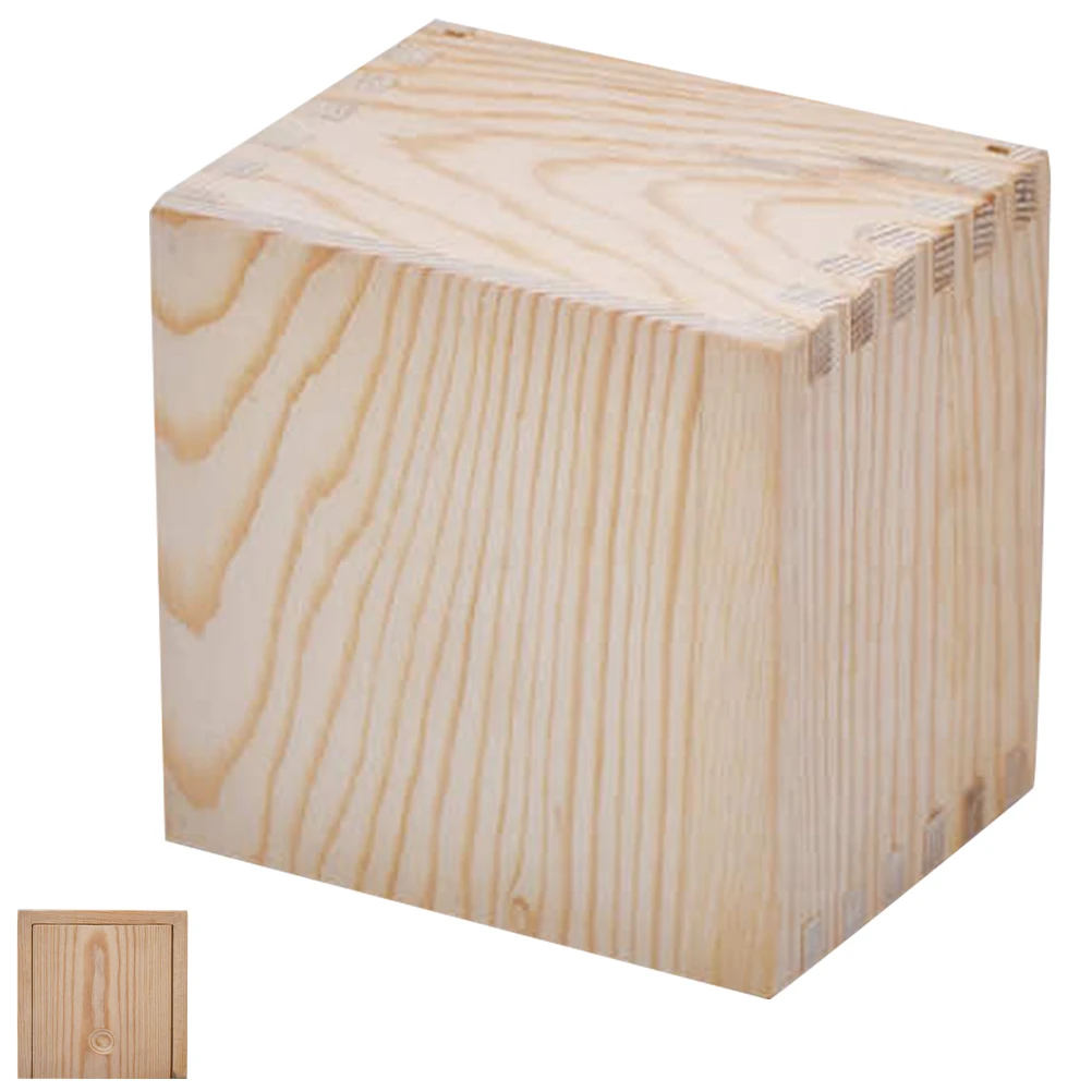 

Wooden 10cm Square Sliding Teacup Gift Storage Case Decorative Household Sundries Display Box Wooden Wrapping Box For Jewelry