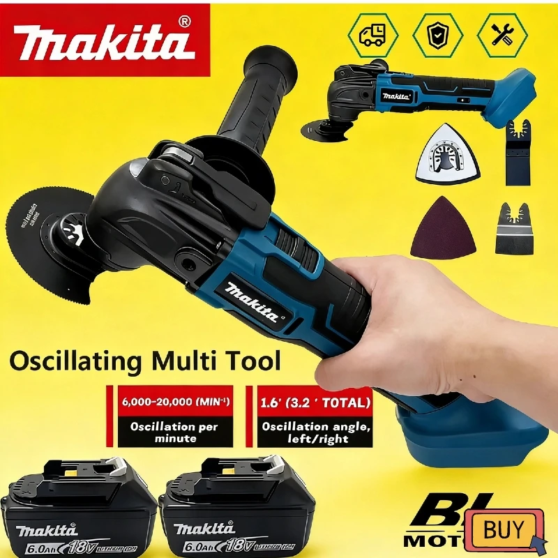 

Makita Brushless 18V Quick Release Oscillating Multi-Functional Electric Trimmer Quick-Change Compatible Power Tool