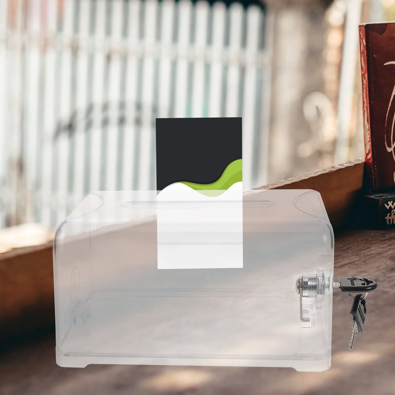 

Ballot Box Donation Boxes for Fundraising Business Card Case Suggestion Acrylic