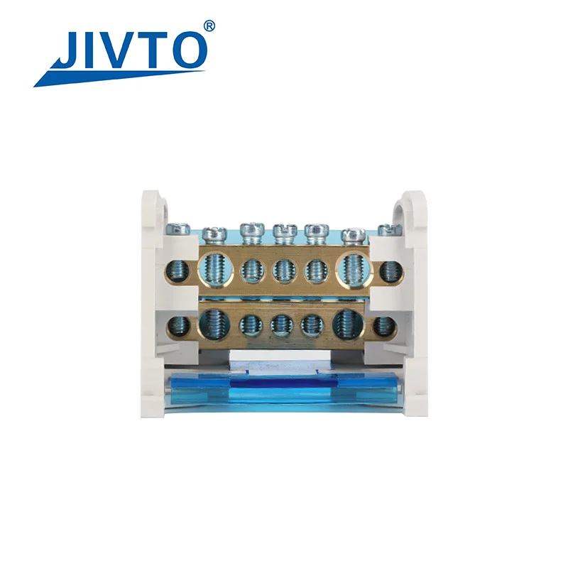 Din Rail Terminal Block WKH-207/211/215/407/411/415 Modular Distribution Block Screw Universal Electric Wire Power Junction Box