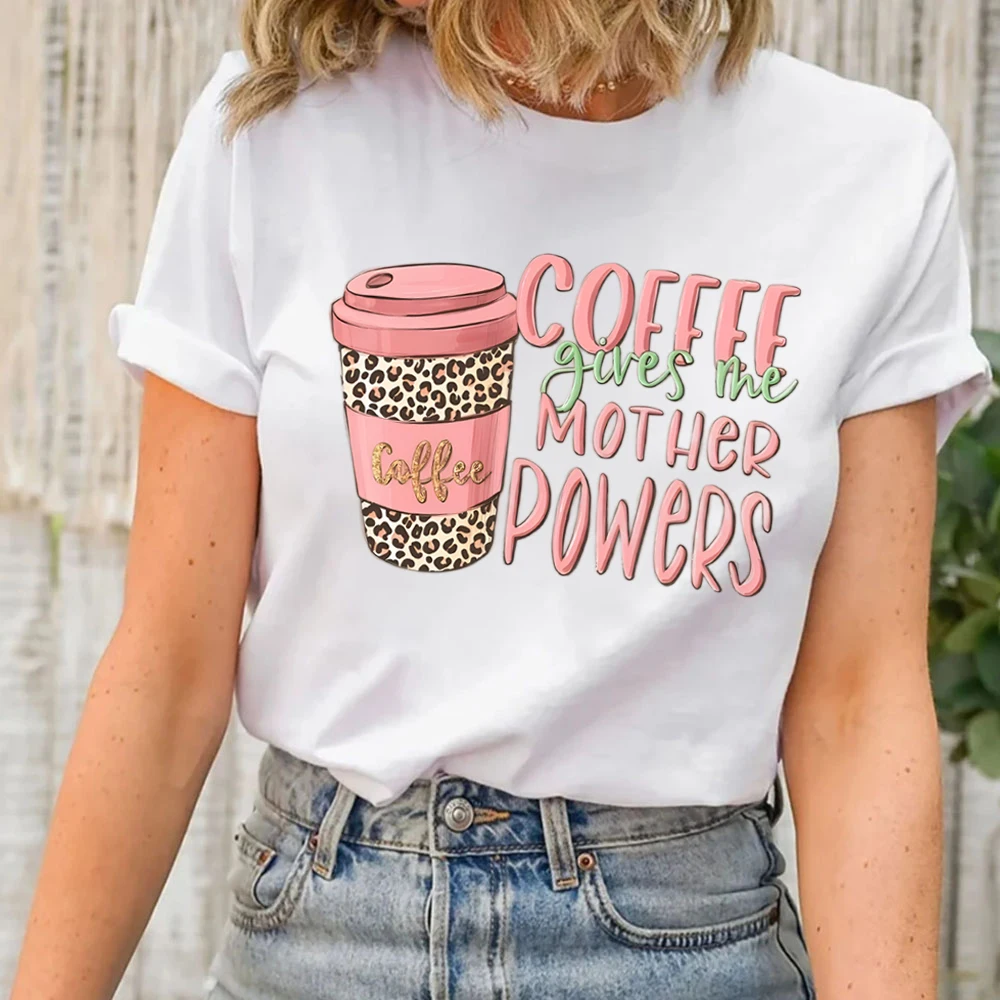 Mothers Day Gift Coffee Sweatshirt Cute Mama Shirt Minimalist Mama Short Sleeve Womens T-shirt Funny Iced Latte Coffee Lover Mom