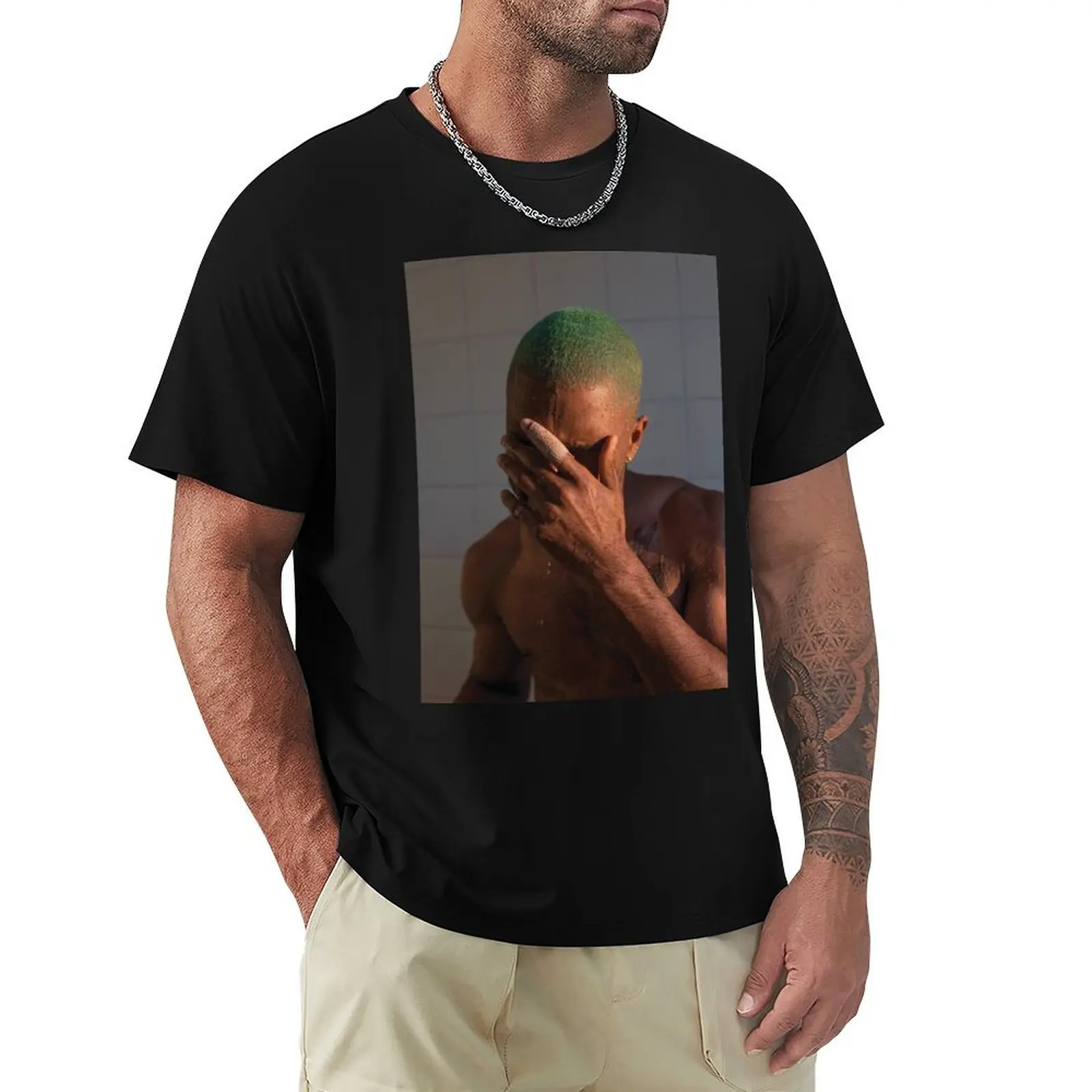 

Frank ocean blond cover T-Shirt baggy shirts quick-drying plus size tops t shirts for men pack
