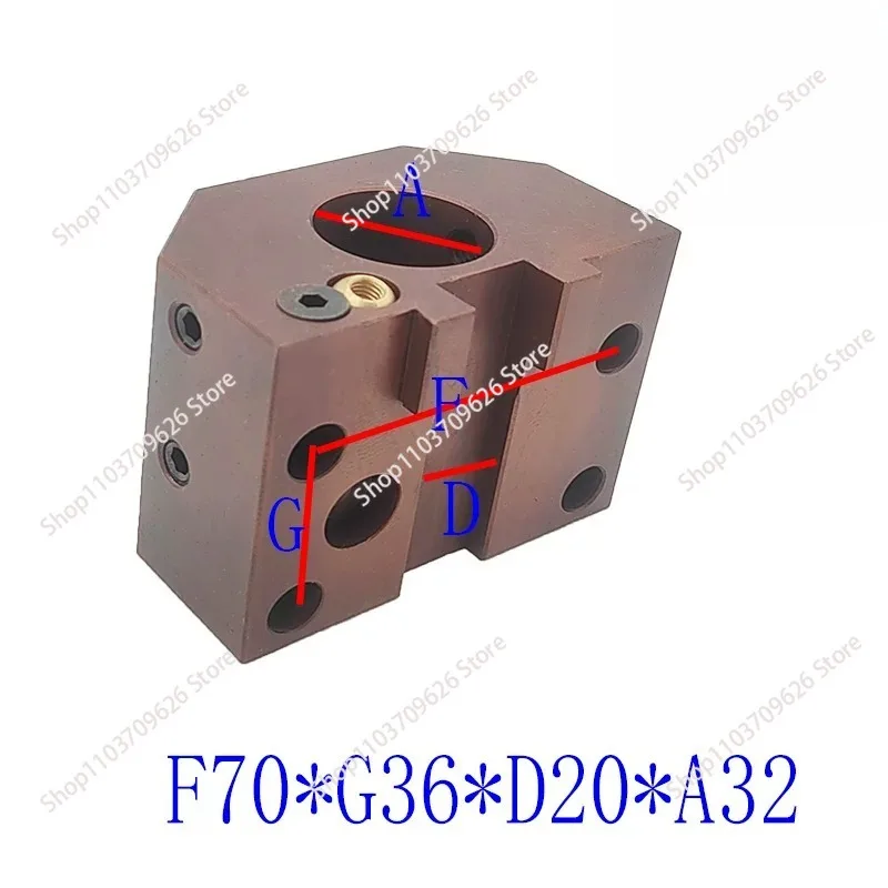 Numerical control lathe turret tool holder U drilling tool holder Boring tool holder Oblique F79*G37*D20*50 F80xG40xD20x opening