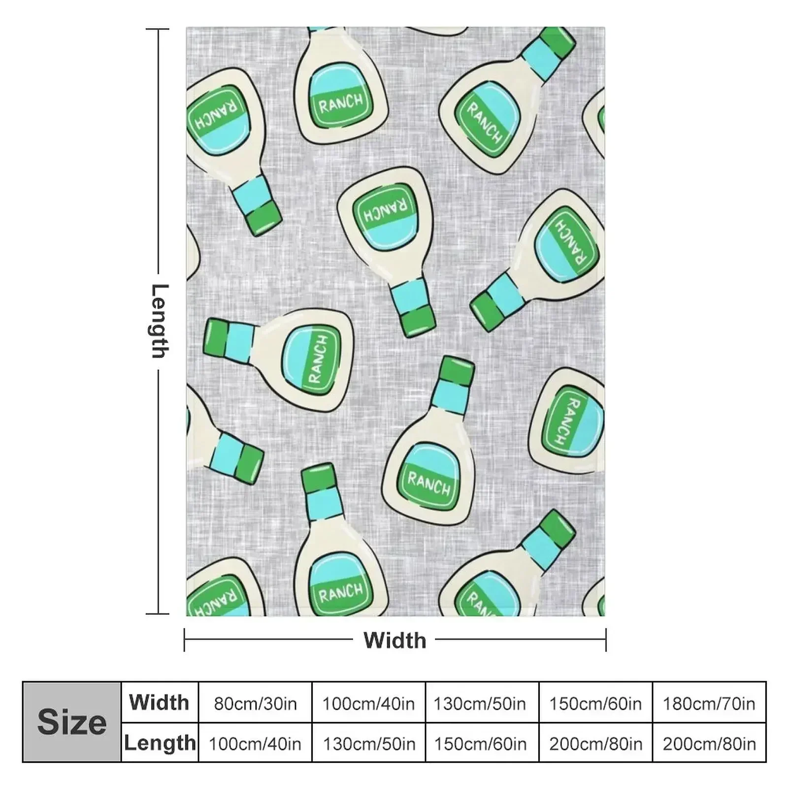 Ranch - salad dressing bottle Throw Blanket cosplay anime For Baby for sofa Beach Blankets