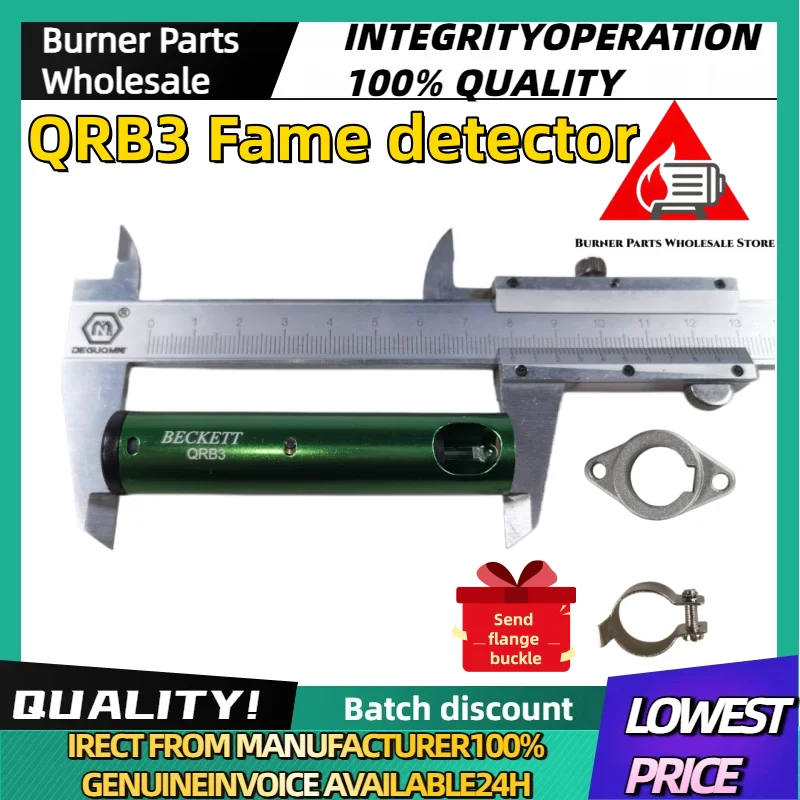 

【Original+Repl】QRB3 High Sensitivity Flame Photocell Longer Housing Flame Detector Fit Oil Diesel Burner Industrial Equipment