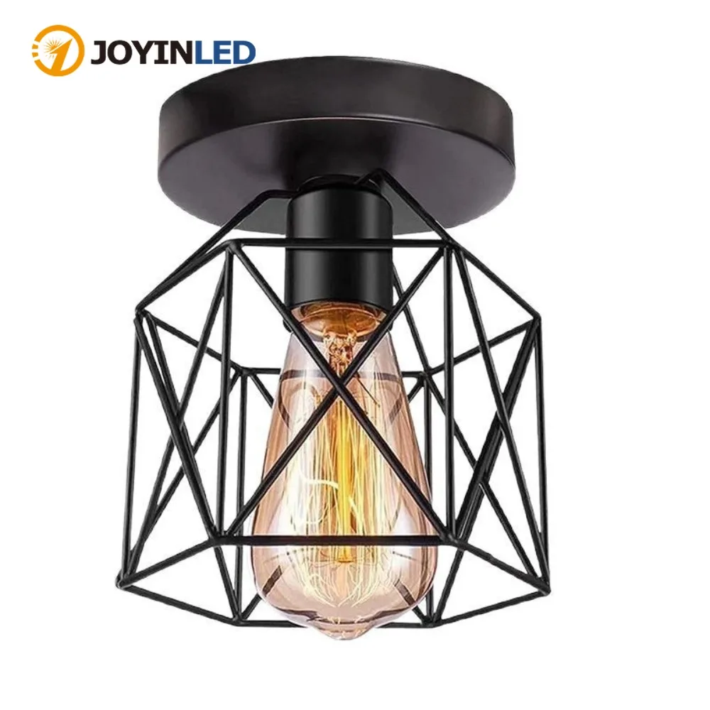 

JOYINLED 1/3 головы простой черный подвесной потолочный светильник промышленный подвесной абажур для спальни, кухни, балкона, декоративное освещение