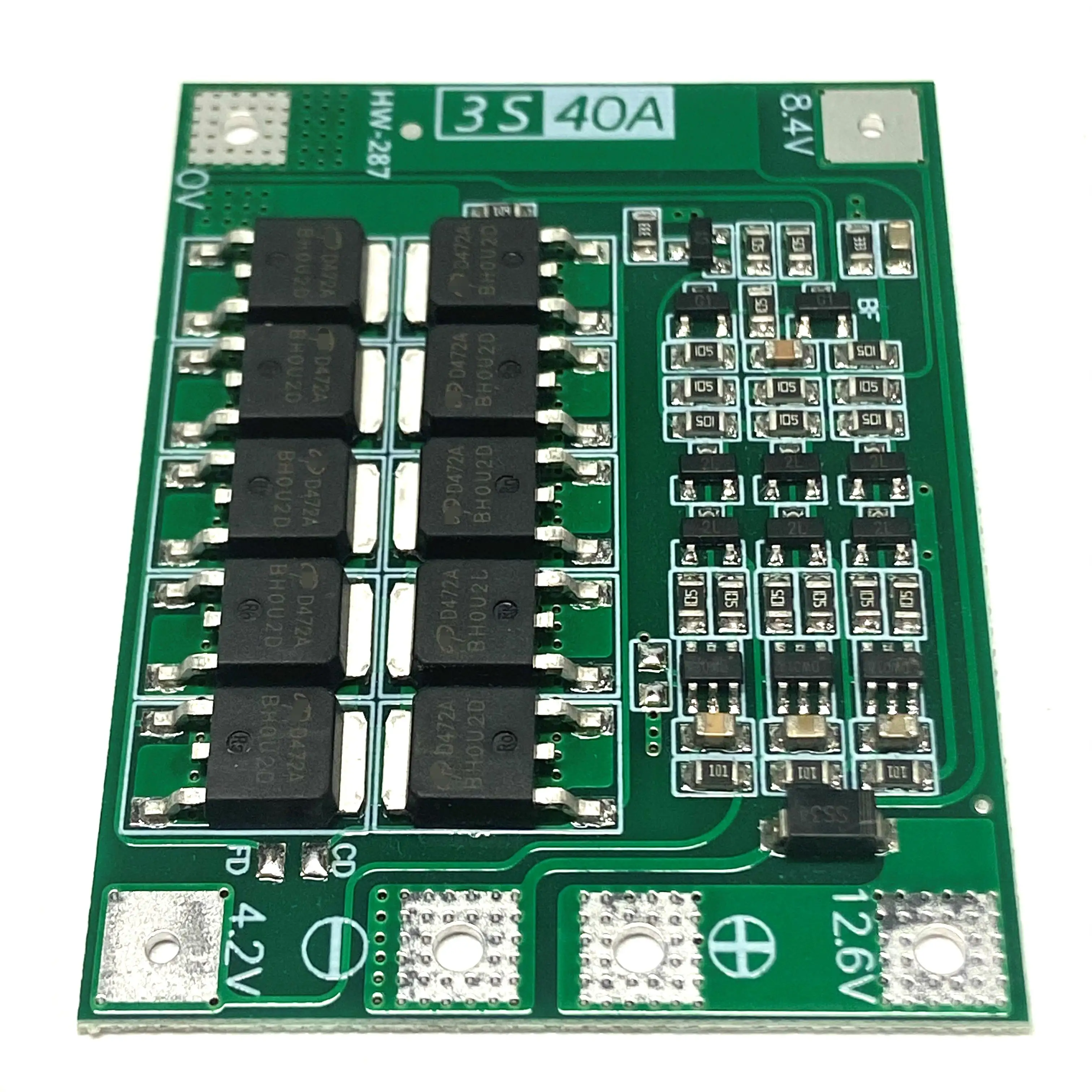 18650 3 Strings 11.1v 12.6v Lithium 18650 Battery Charge And Discharge Protection Board Start Electric Drill 40A Current Enhance