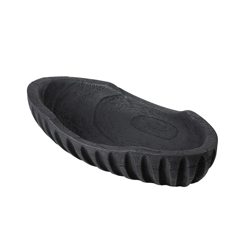 

Wabi Sabi minimalist antique abstract concave wood tray exhibition hall B & B coffee table desktop storage tray ornament