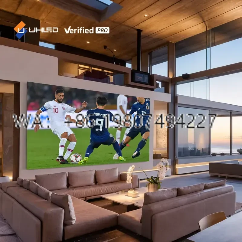 for UHLED P1.56 Support 4K 8K Indoor Cob Led Display Screen 7680Hz Refresh Micro Led Video Wall Panel for TV Studio Project