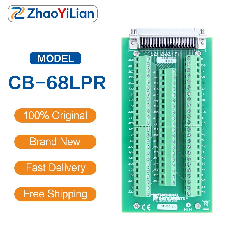 For CB-68LPR 777145-02 68 Pin Right Angle Screw Terminal Block For NI 68 Pin DAQ Data Acquisition Card