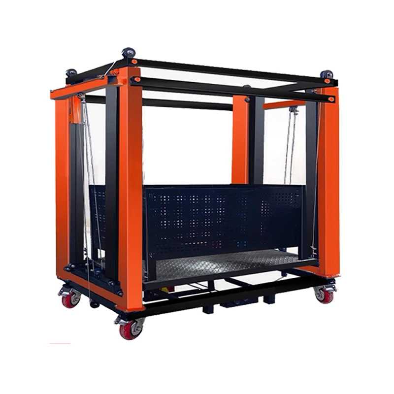 Electric Scaffolding Remote Lifting Mobile Folding Multifunctional Lifting Platform 2M Scaffolding Household Lifting Platform