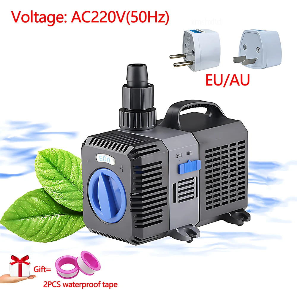

Change Frequency Small and Quiet AC220V/50HZ Max Head10m Max Flow:20000L/H Outlet:20/25/32/38/50mm Aquarium Submerged Pump EU/AU