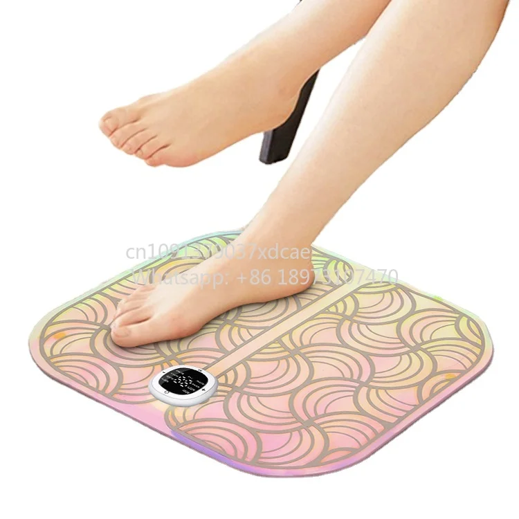2026 Health Care Products Usb Electric Home Use Foot Leg Massager Mat Feet Spa Pain Relax Massage Pad Ems Foot Massager