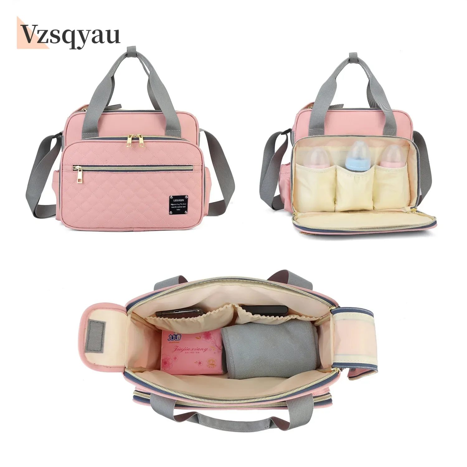 

LargeCapacity Organizer Waterproof Wide Opening Travel Messenger Crossbody Bag Mummy Baby Nappy Bag Mommy Diaper Bag For Babies