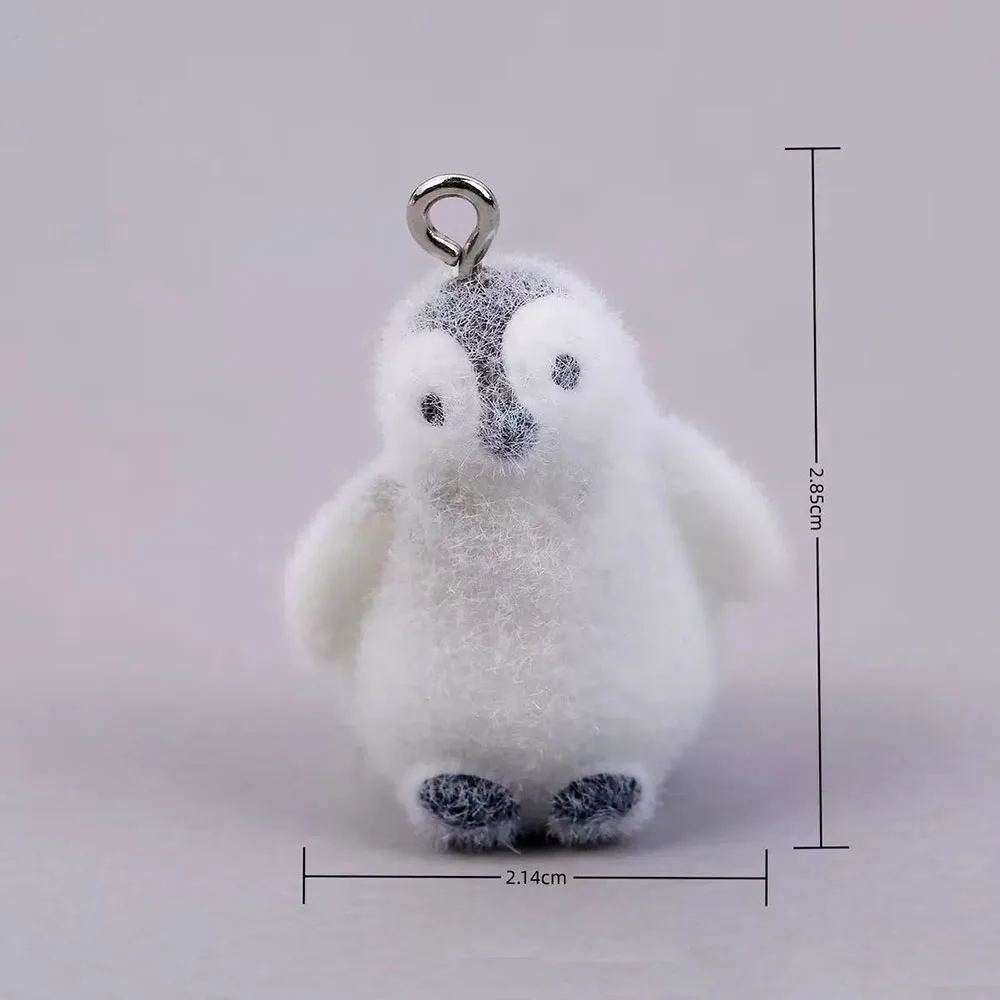 5 قطعة يتدفقون البطريق الصغيرة الراتنج السحر الحيوان قلادة DIY بها بنفسك سلاسل الهاتف المفاتيح القرط ملحق لصنع المجوهرات النتائج #4