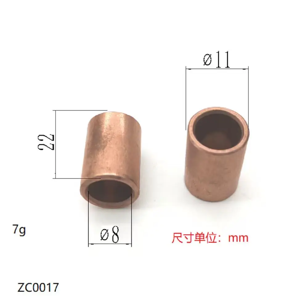 

2 шт. 8*11*22 Zc0017 Масляные подшипники подходят для стартеров и двигателей стеклоочистителей, самосмазывающиеся подшипники, материал: медь, все размеры сменные