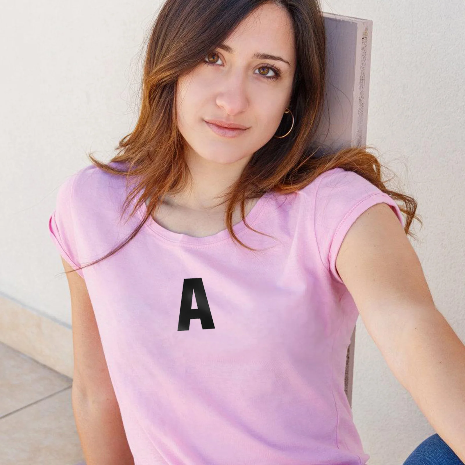 

4 Sheets Iron on Heat Transfer Letters Vinyl Alphabet Patches for T Shirts Clothing Accessories DIY Custom Design Wear Resistant