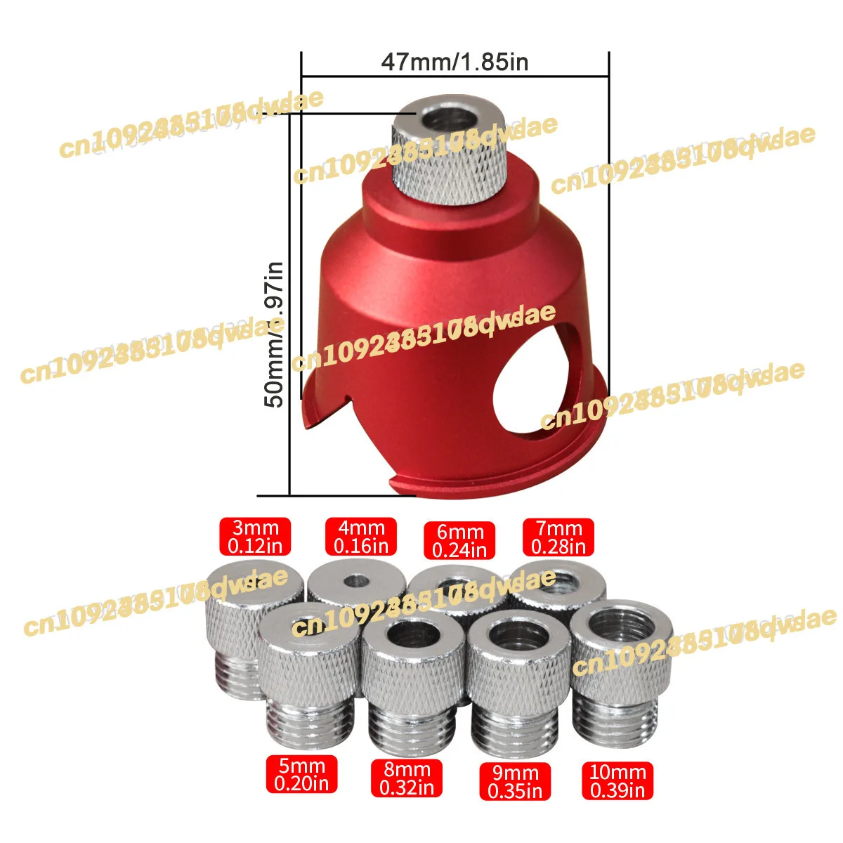 3-10 mm aluminiumlegering, verticale perforator, boren voor het splitsen van houtpen, gereedschap voor houtbewerking