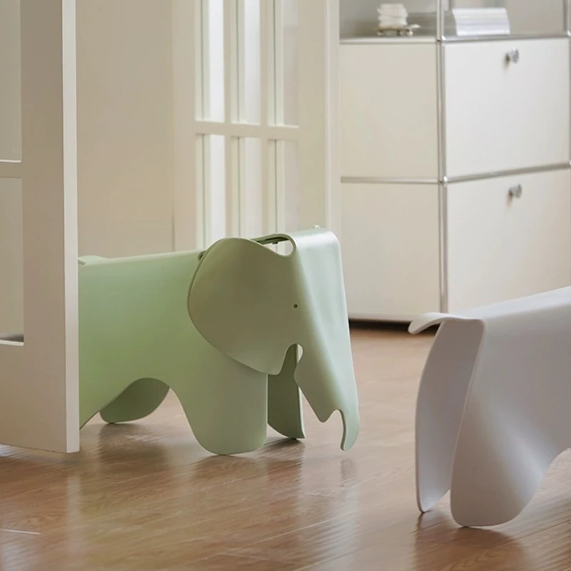 Children Bedroom Stools Elephant Cute Cartoon Plastic Chair Creative Design kindergarten Nordic Toy Stool Living Room Furniture