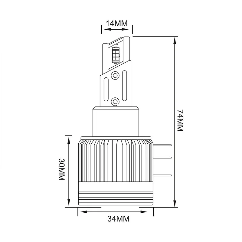 

High-Performance H15 LED Car Headlight Bulbs | 6000K | Car Light Retrofit with 3570 Chips | Enhanced Heat Dissipation