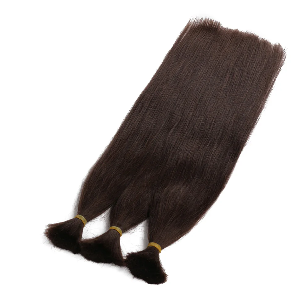 Extensions de Cheveux Humains Remy Lisses pour Tressage, Sans Trame, 100% Naturel, Vietnam, 50g