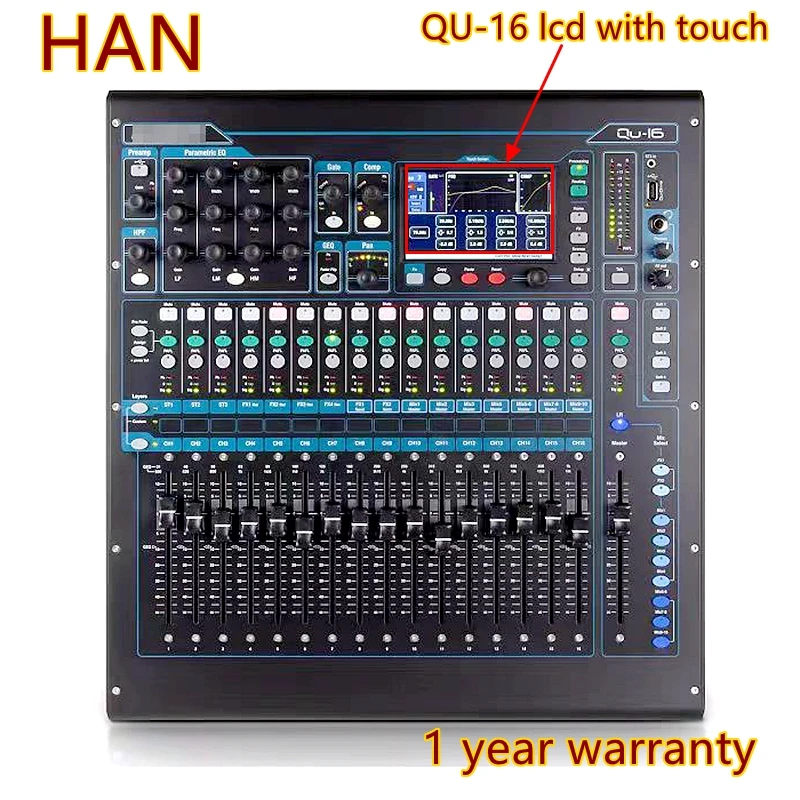 New For  Allen & Heath QU-16 QU-24 QU16 QU24 LCD Display Panel With Touch Panle Screen  (1 year warranty, test before shipment）