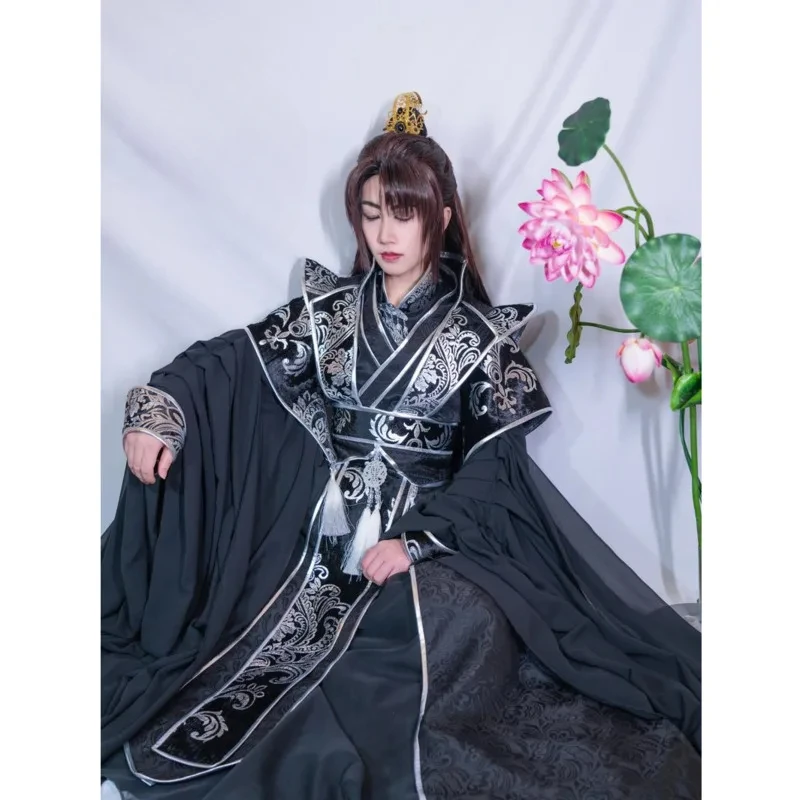 Tian Guan Ci Fu He Xuan Cosplay Costume Outfit Sha Po Lang Chang Geng Character Suits Hanfu Er Ha Mo Ran Adult Custom Made