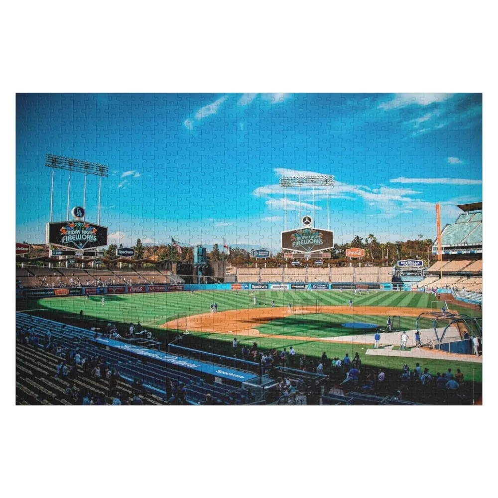 

Dodger Stadium Jigsaw Puzzle Wooden Jigsaws For Adults Wooden Decor Paintings Puzzle