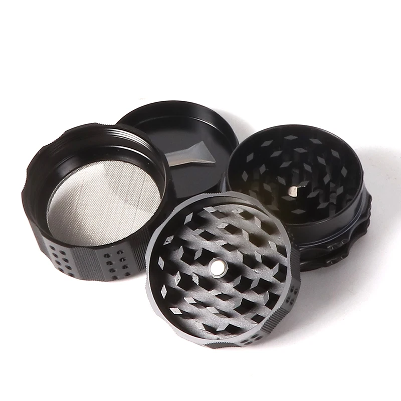 1pcs 52mm Herb Grinder Spice Mill High Quality Zinc Alloy Herb Grinder Machine New Arrival Metal Herb Grinder Smoking Accessorie