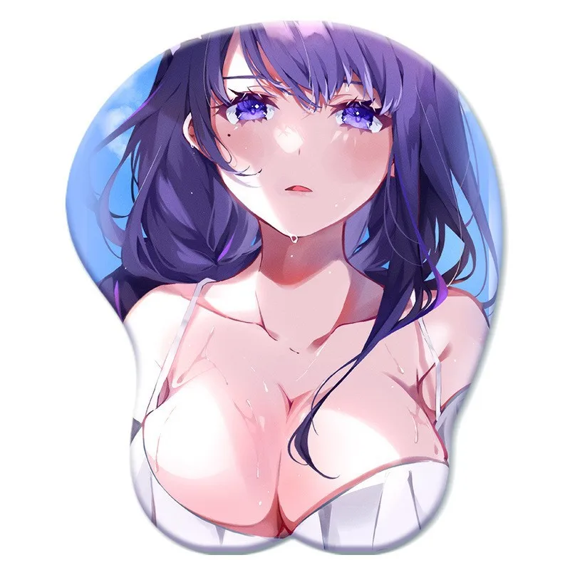 

Коврик для мыши Genshin Impact Series с подставкой для запястья в стиле аниме part2 — силиконовый материал, мягкая подушка BoBo для девочек, коврик для поддержки запястья