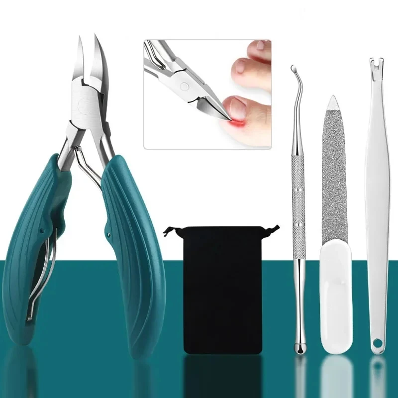 

Toe Nail Clippers Set Dead Skin Remove Nail Ingrown Nipper Cuticle Scissors Nail Cutter Paronychia Tool Pedicure Manicure