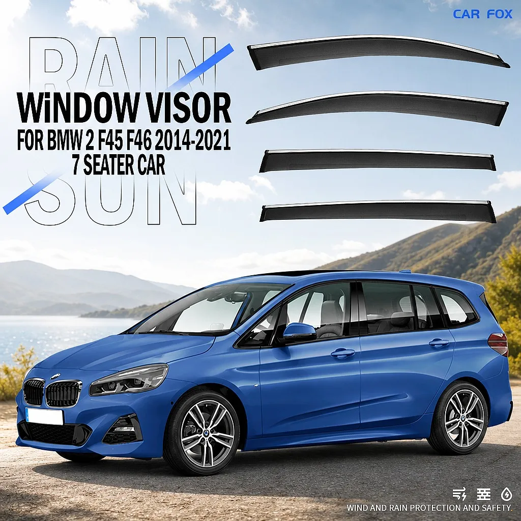 

For BMW 2 Series Wagon 5/7 Seat F45 F46 Car Window Visor Rain Sun Shade Awning Auto Accessories