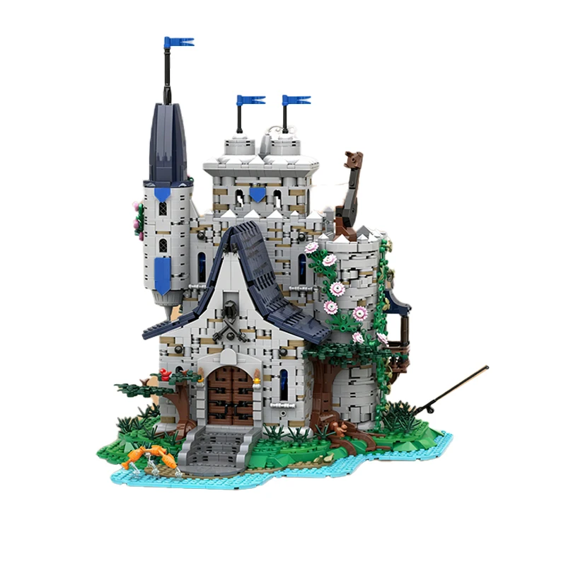 3557 elementów, personalizowany, wielofunkcyjny zamek MOC, modułowy model z klocków, kreatywny projekt DIY, zabawka dla chłopców, prezent na Boże Narodzenie