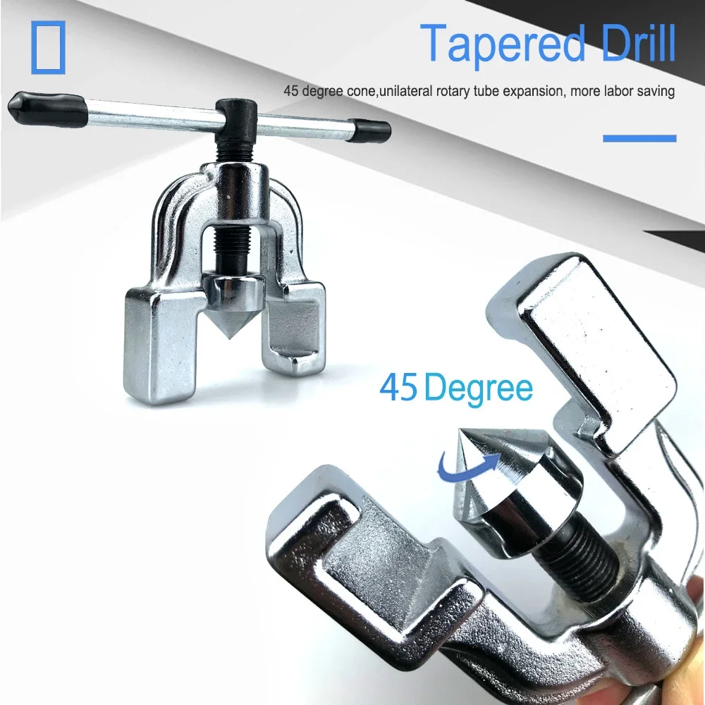 

Copper Tube Expander 45 Degree Flaring Tool Kit of Copper Tube Expander Used for Reaming Copper Tubes and Other Pipes
