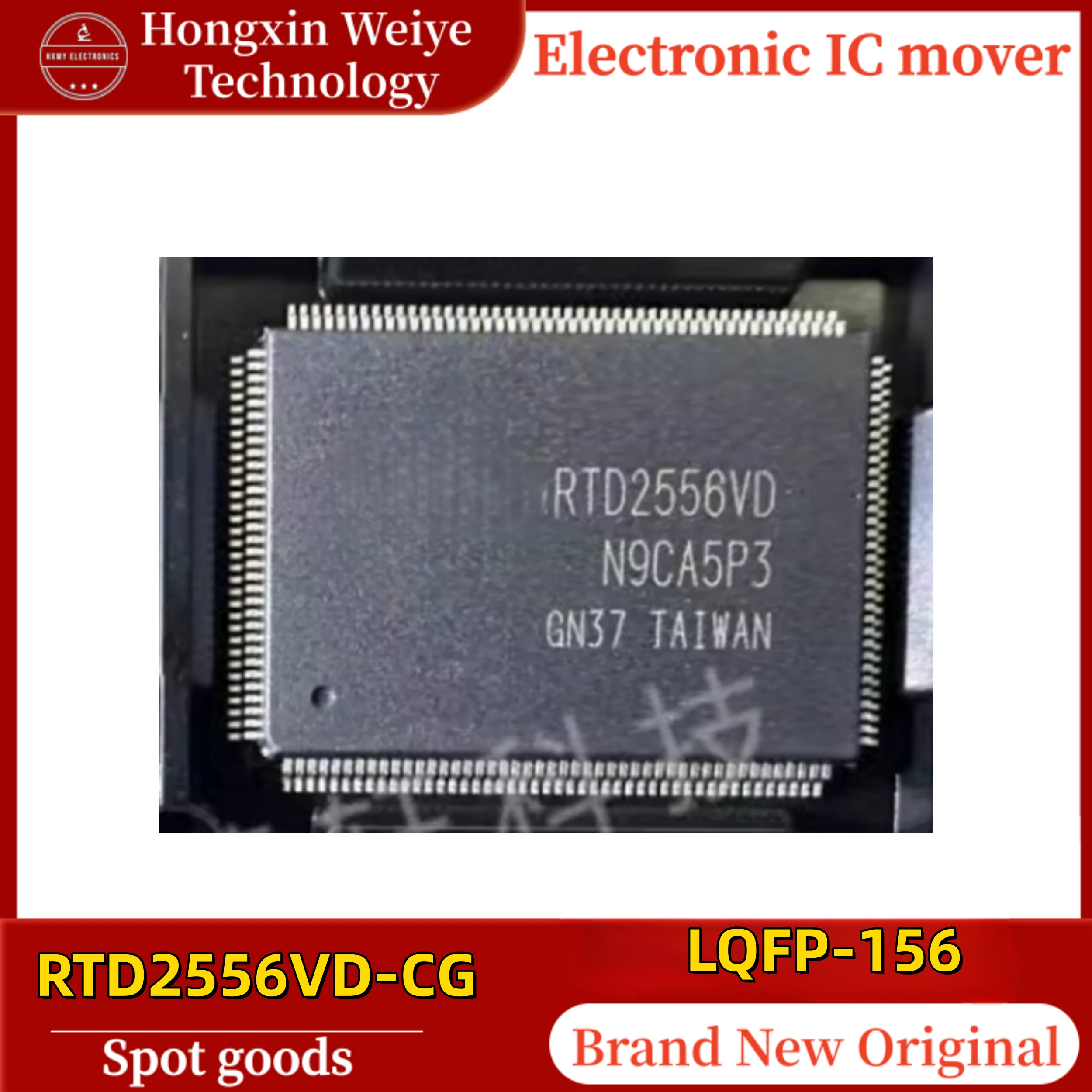 (2/20 pieces) RTD2556VD-CG RTD2556VD RTD2556 LQFP-156 Monitor Driver IC LCD Controller Integrated Circuit Original Brand New In
