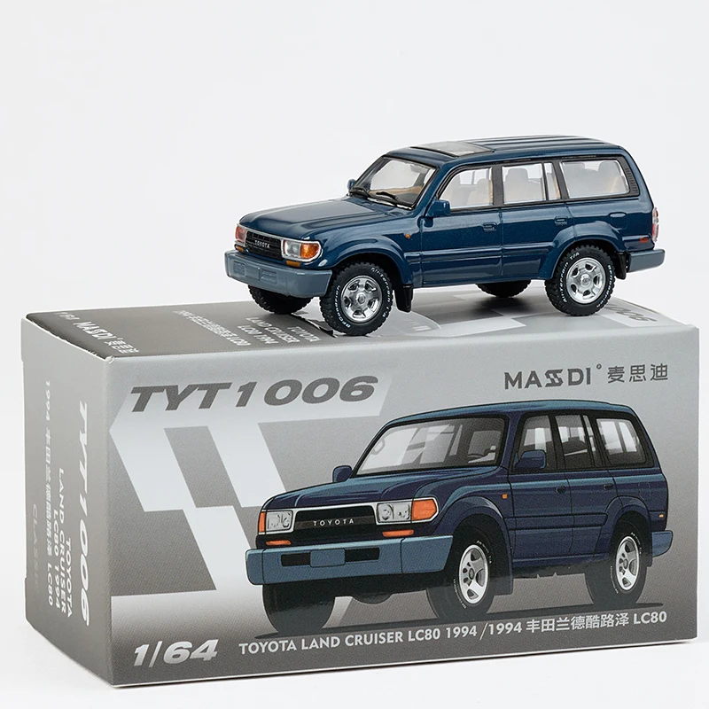 MASSDI Alloy 1:64 Scale LAND CRUISER LC80 TYT1006 SUV Car Model Adult Classic Collection Display Gift Souvenir Boy Toy