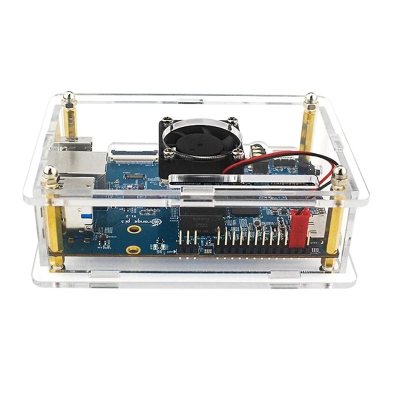 Campa casca transparente 62ka para laranja 5 caixa gabinete acrílico Caixa transparente com ventilador (opcional)