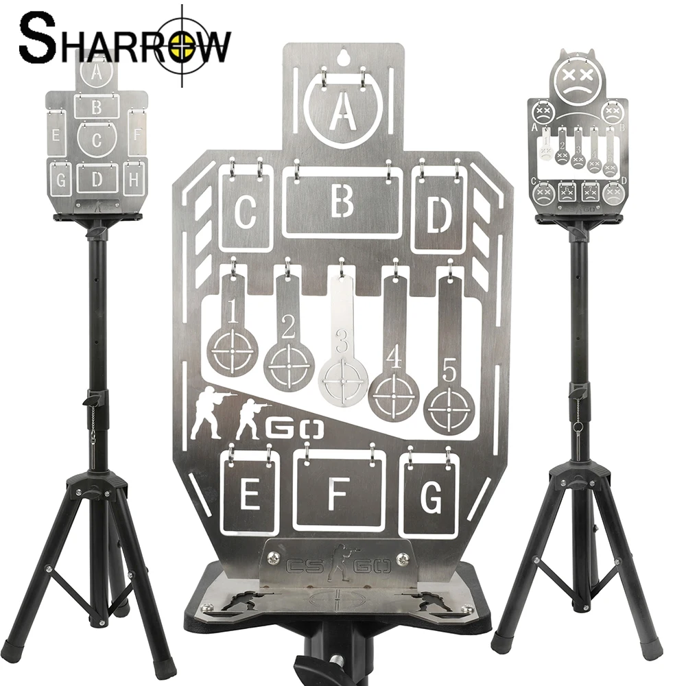 

Archery Arrow Target with Stand Stainles Steel Durable Target Shooting Frame Outdoor Sports Move Hunting Practice Accesories