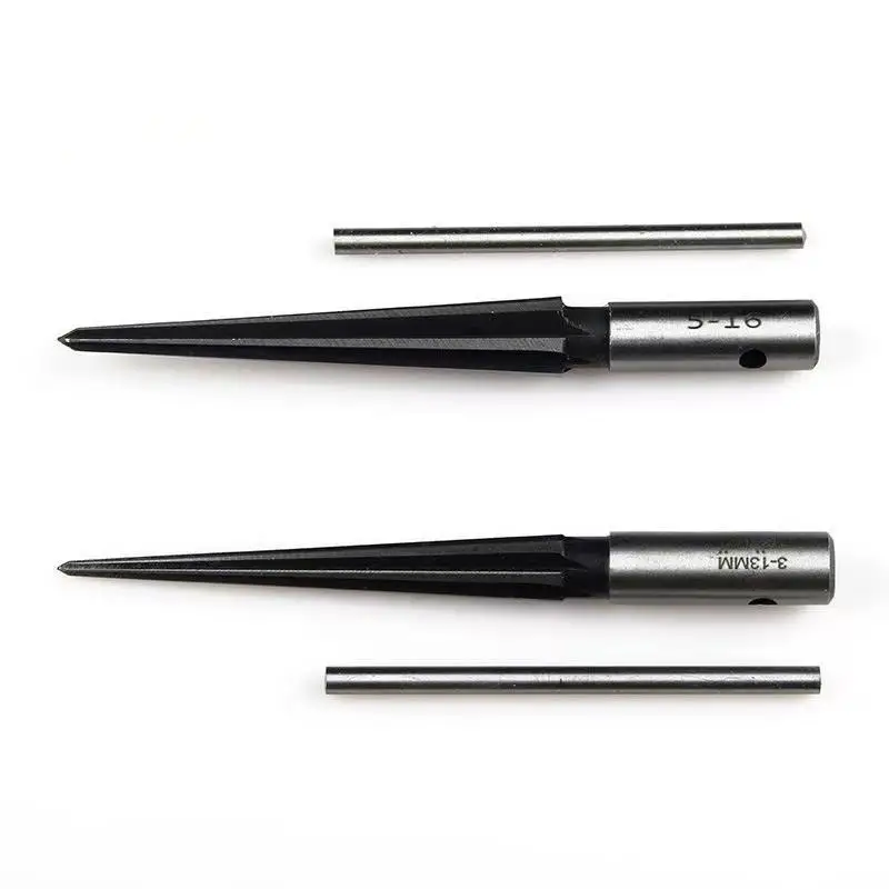 [J] Tapered Hex Reamer, Tapered Reamer, T Handle Taper Reamer, Reamer Tool, Bridge Pin Hole Handheld T Shape Hand Reamer