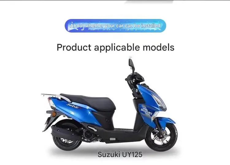 For Haojue Suzuki UY125 Front Windshield Extension And Rain Guard Plate Modification Kit for Enhanced Riding Experience