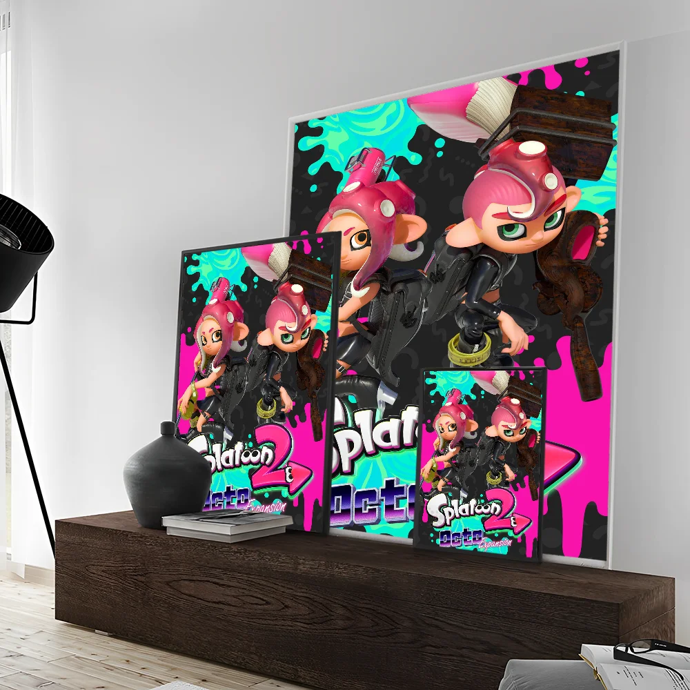 Splatoon 3 Video Game DIY Sticky Poster Fancy Wall Sticker for Living Room Bar Decoration Wall Decor