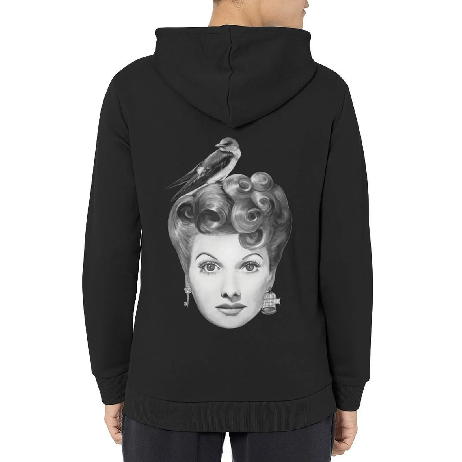 

Lucille Bird Ball Hoodie mens clothes men's autumn clothes winter clothes korean men's hoodies