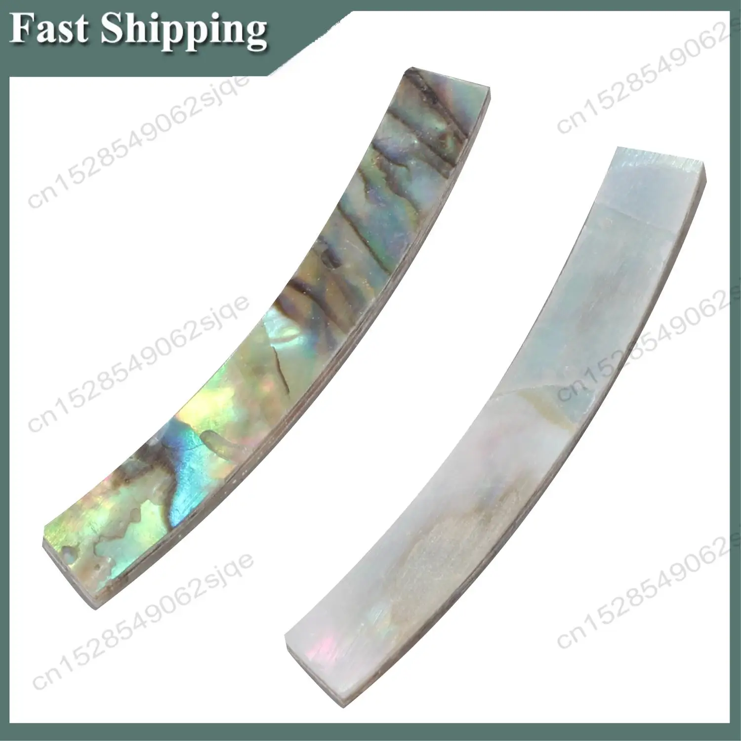 -ABKM 12Pcs Guitar Soundhole Rosette Paua Abalone Shell Inlay Curved Strips Guitar Sound Hole Inlay 4Mm Width