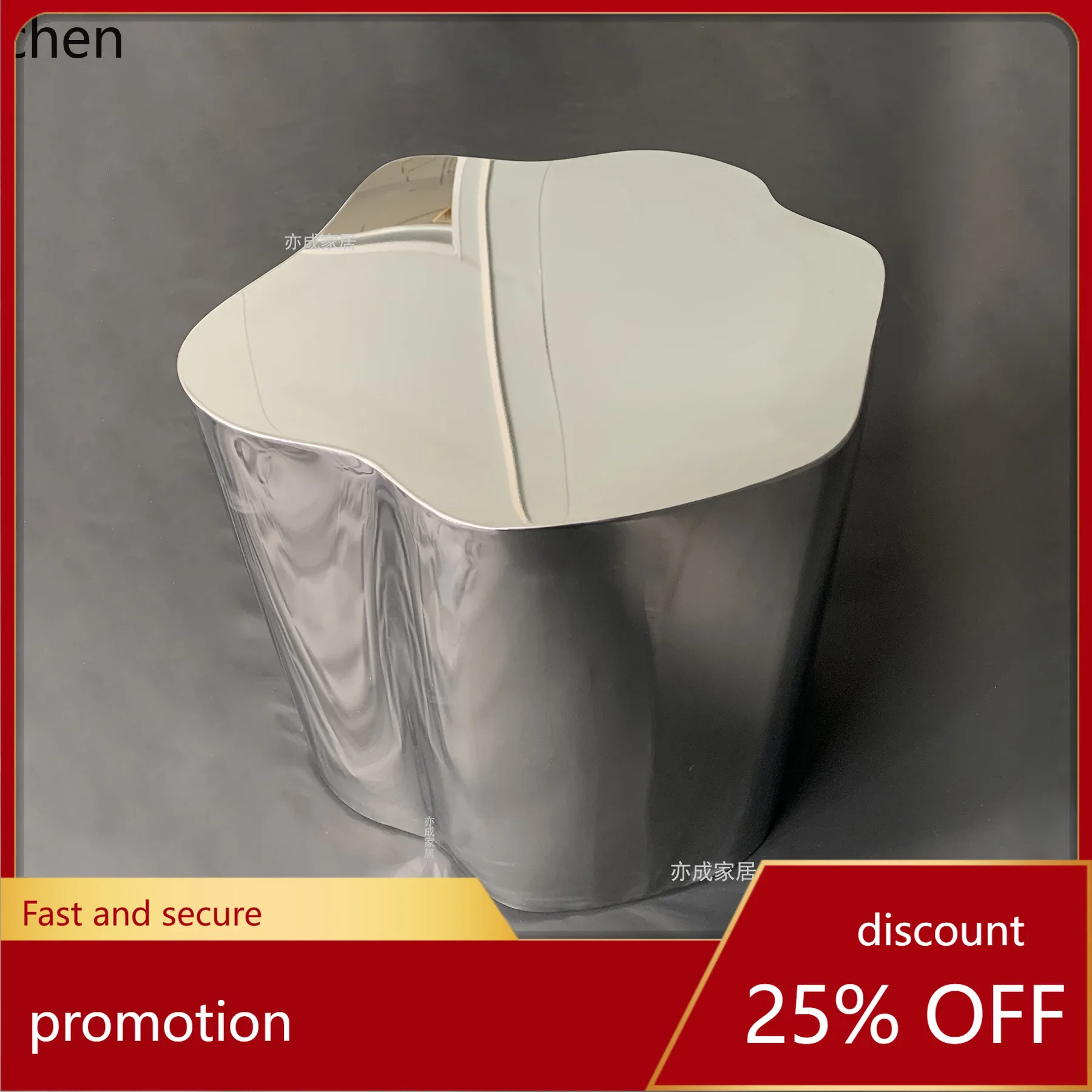 CZ Modern Cloud Corner Table Italian Minimalist Modern Sofa Set Coffee Table Simple Stainless Steel Living Room Side Table