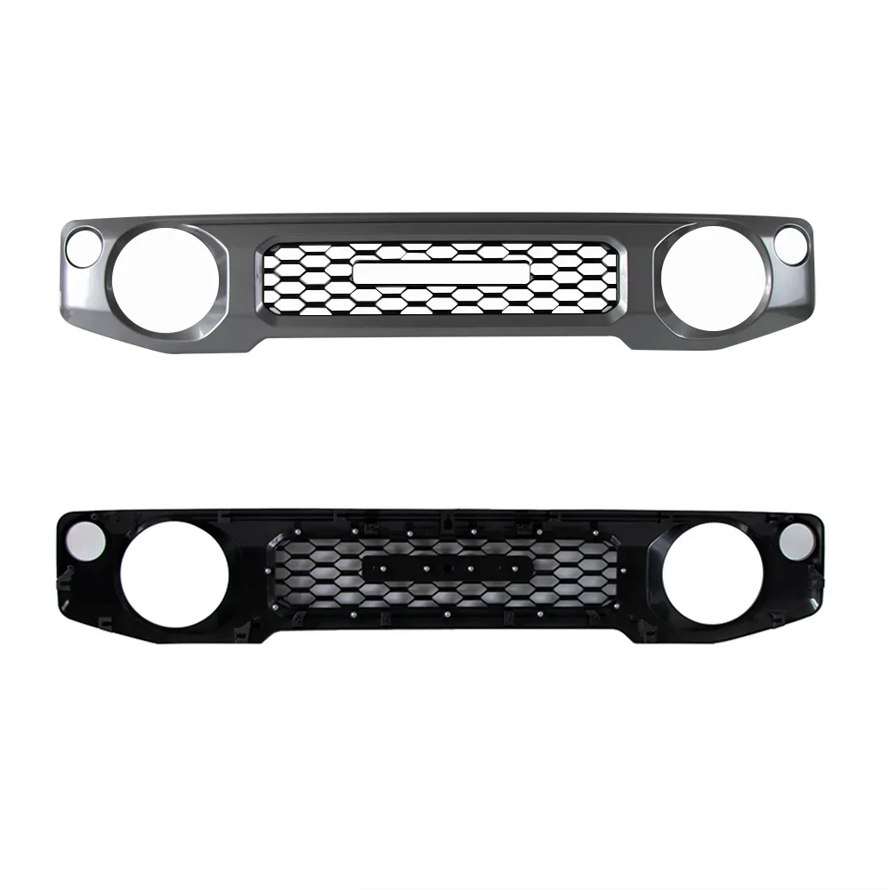 Car Body Kit ABS Upgrade Modified Parts Jimny Front Bumper Grill Middle Grille Bumper Spoiler Cover For Suzuki Jimny